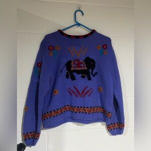 Handmade knit sweater heirlooms medium